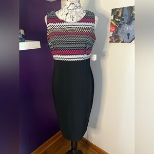 7 for $30 Danny & Nicole Chevron Style Sleeveless Dress NWT